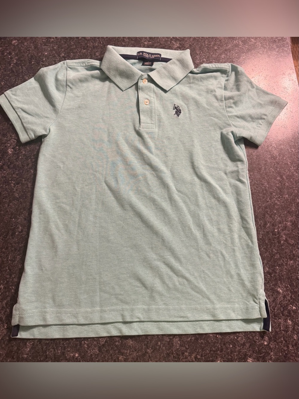 U.S. Polo Assn. Light Mint Green Boys' Short Sleeve Polo